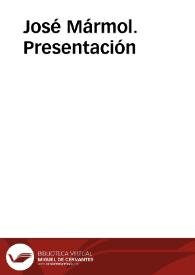 José Mármol. Presentación | Biblioteca Virtual Miguel de Cervantes
