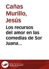 Los recursos del amor en las comedias de Sor Juana Inés de la Cruz / Jesús Cañas Murillo | Biblioteca Virtual Miguel de Cervantes