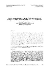 Impactos de la frecuentación turística en el Parque Natural de los Aiguamolls de l’Empordà / Francesc Romagosa Casals | Biblioteca Virtual Miguel de Cervantes