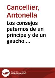Los consejos paternos de un príncipe y de un gaucho. La voz de don Juan Manuel en el "Martín Fierro" / Antonella Cancellier | Biblioteca Virtual Miguel de Cervantes