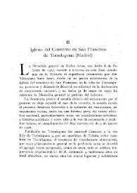 Iglesia del Convento de San Francisco de Torrelaguna (Madrid) / Elías Tormo | Biblioteca Virtual Miguel de Cervantes