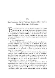 Las banderas de la Purísima Concepción y de los Santos Patronos de Manresa / Valeriano Weyler | Biblioteca Virtual Miguel de Cervantes