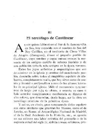El sarcófago de Castiliscar / Francisco Naval | Biblioteca Virtual Miguel de Cervantes