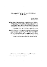 Ferrajoli o el constitucionalismo optimista | Biblioteca Virtual Miguel de Cervantes