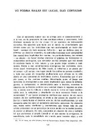 Yo podría bailar ese Lucas, dijo Cortázar / Manuel Ruano | Biblioteca Virtual Miguel de Cervantes