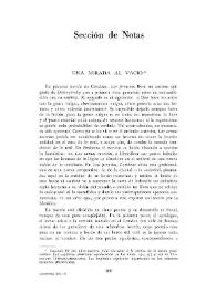 Una mirada al vacío | Biblioteca Virtual Miguel de Cervantes