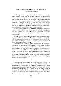 Del "Mirlo Blanco" a los teatros independientes / Juan Antonio Hormigón | Biblioteca Virtual Miguel de Cervantes