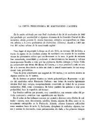 La cueva prehistórica de Maltravieso (Cáceres) / Álvaro Cavestany | Biblioteca Virtual Miguel de Cervantes