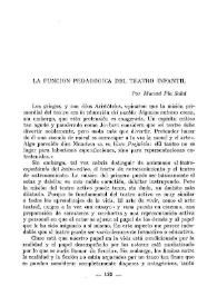 La función pedagógica del teatro infantil / por Manuel Pla Salat | Biblioteca Virtual Miguel de Cervantes