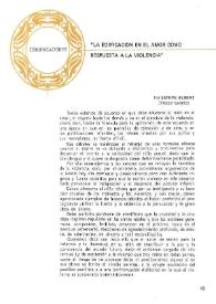 La educación en el amor como respuesta a la violencia / por Esteve Albert | Biblioteca Virtual Miguel de Cervantes