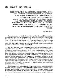 Un teatro sin teatro / por Ebbe Merk | Biblioteca Virtual Miguel de Cervantes