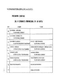 Programa definitivo del VI Congreso Internacional de la ASSITEJ | Biblioteca Virtual Miguel de Cervantes