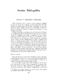 Ensayo y creación literaria. [Uslar Pietri. Veinticinco ensayos] | Biblioteca Virtual Miguel de Cervantes
