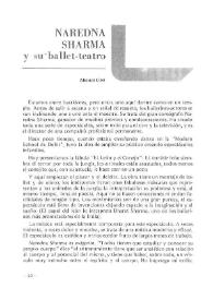 Naredna Sharma y su ballet-teatro / Ahouva Lion | Biblioteca Virtual Miguel de Cervantes