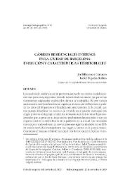 Cambios residenciales internos en la ciudad de Barcelona: evolución y características territoriales / Jordi Bayona i Carrasco e Isabel Pujadas Rúbies | Biblioteca Virtual Miguel de Cervantes
