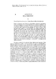 De la traducción | Biblioteca Virtual Miguel de Cervantes