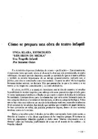 Cómo se prepara una obra de teatro infantil / por Unga Klara | Biblioteca Virtual Miguel de Cervantes