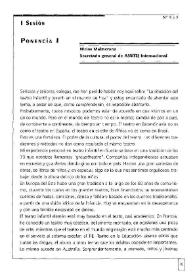 El Teatro para niños en España. Otras realidades internacionales. Información sobre el Plan General de Teatro (Ponencia I, II y III) / Niclas Malmcrona; Cristina Santolaria; Hermann Bonnin; Lola Lara | Biblioteca Virtual Miguel de Cervantes