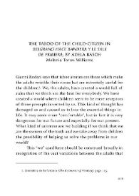 The taboo of child-citizen in "Belgrano hace bandera y le sale de primera", by Adela Basch / Melania Torres Williams | Biblioteca Virtual Miguel de Cervantes