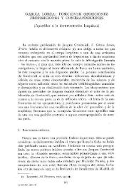 García Lorca : Posiciones, oposiciones, proposiciones y contraposiciones. (Apostillas a la documentación lorquiana) / Christian de Paepe | Biblioteca Virtual Miguel de Cervantes
