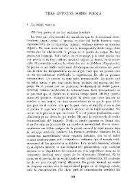 Tres apuntes sobre poesía / Carlos Edmundo de Ory | Biblioteca Virtual Miguel de Cervantes