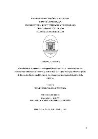 Correlación de la valoración antropométrica (peso/talla y talla/edad) con las calificaciones obtenidas en Español y Matemáticas por los(as) niños(as) del tercer grado de Educación Básica en el Centro de Investigación e Innovación Educativa de la UPNFM / Wendy Karina Gómez Zúniga | Biblioteca Virtual Miguel de Cervantes