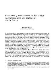 Escritura y reescritura en los autos sacramentales de Calderón de la Barca / Carmen Pinillos | Biblioteca Virtual Miguel de Cervantes