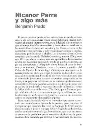 Nicanor Parra y algo más / Benjamín Prado | Biblioteca Virtual Miguel de Cervantes
