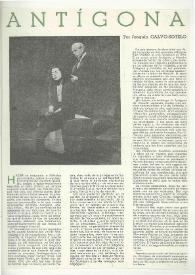 Antígona / por Joaquín Calvo-Sotelo | Biblioteca Virtual Miguel de Cervantes