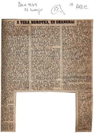 A Vera Norovna, en Shanghai / Joaquín Calvo-Sotelo | Biblioteca Virtual Miguel de Cervantes