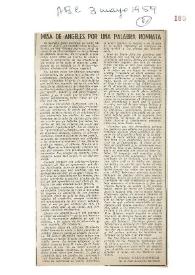 Misa de ángeles por una palabra nonnata / Joaquín Calvo-Sotelo | Biblioteca Virtual Miguel de Cervantes