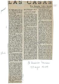 Las casas / Por Joaquín Calvo Sotelo | Biblioteca Virtual Miguel de Cervantes