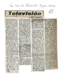 Televisión / por Joaquín Calvo Sotelo | Biblioteca Virtual Miguel de Cervantes