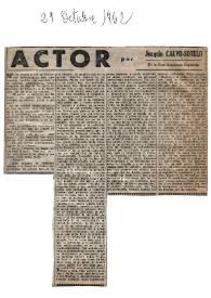 Actor / por Joaquín Calvo-Sotelo | Biblioteca Virtual Miguel de Cervantes