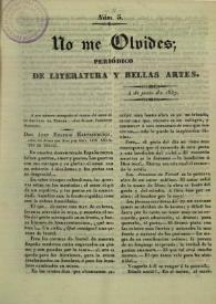 No me olvides. Núm. 5, 4 de junio de 1837 | Biblioteca Virtual Miguel de Cervantes