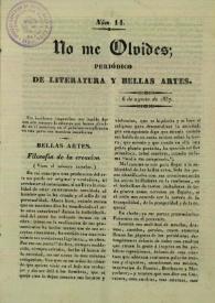 No me olvides. Núm. 14, 6 de agosto de 1837 | Biblioteca Virtual Miguel de Cervantes