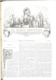 El museo universal. Núm. 17, Madrid 15 de setiembre de 1858, Año II [sic] | Biblioteca Virtual Miguel de Cervantes
