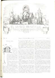 El museo universal. Núm. 18, Madrid 30 de setiembre de 1858, Año II [sic] | Biblioteca Virtual Miguel de Cervantes