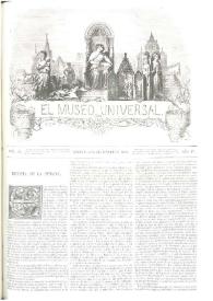 El museo universal. Núm. 36, Madrid 2 de setiembre de 1860, Año IV [sic] | Biblioteca Virtual Miguel de Cervantes