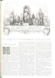 El museo universal. Núm. 37, Madrid 9 de setiembre de 1860, Año IV [sic] | Biblioteca Virtual Miguel de Cervantes