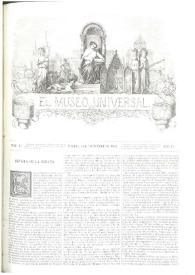 El museo universal. Núm. 45, Madrid 4 de noviembre de 1860, Año IV | Biblioteca Virtual Miguel de Cervantes