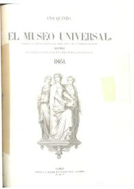 El museo universal. Núm. 1º, Madrid 6 de enero de 1861, Año V | Biblioteca Virtual Miguel de Cervantes