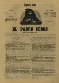 El padre Cobos. Año II, Número IX, 15 de octubre de 1855 | Biblioteca Virtual Miguel de Cervantes