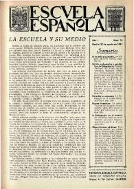 Escuela española. Año I, núm. 14, 21 de agosto de 1941 | Biblioteca Virtual Miguel de Cervantes