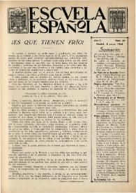Escuela española. Año II, Primer semestre, núm. 34, 8 de enero de 1942 | Biblioteca Virtual Miguel de Cervantes