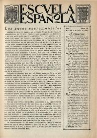 Escuela española. Año II, Segundo semestre, núm. 59, 2 de julio de 1942 | Biblioteca Virtual Miguel de Cervantes