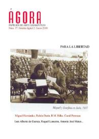 Ágora: papeles de arte gramático. Núm. 17, enero 2010 | Biblioteca Virtual Miguel de Cervantes