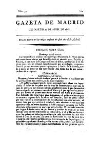 Gazeta de Madrid. 1808. Núm. 34, 12 de abril de 1808 | Biblioteca Virtual Miguel de Cervantes