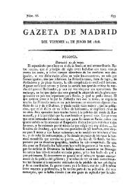 Gazeta de Madrid. 1808. Núm. 66, 24 de junio de 1808 | Biblioteca Virtual Miguel de Cervantes