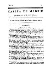 Gazeta de Madrid. 1808. Núm. 68, 26 de junio de 1808 | Biblioteca Virtual Miguel de Cervantes